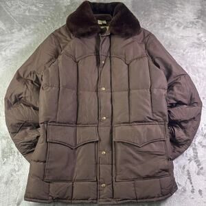 Vintage Walls Blizzard Pruf Insulated Canvas Work Jacket Men’s 46 Tall Brown USA